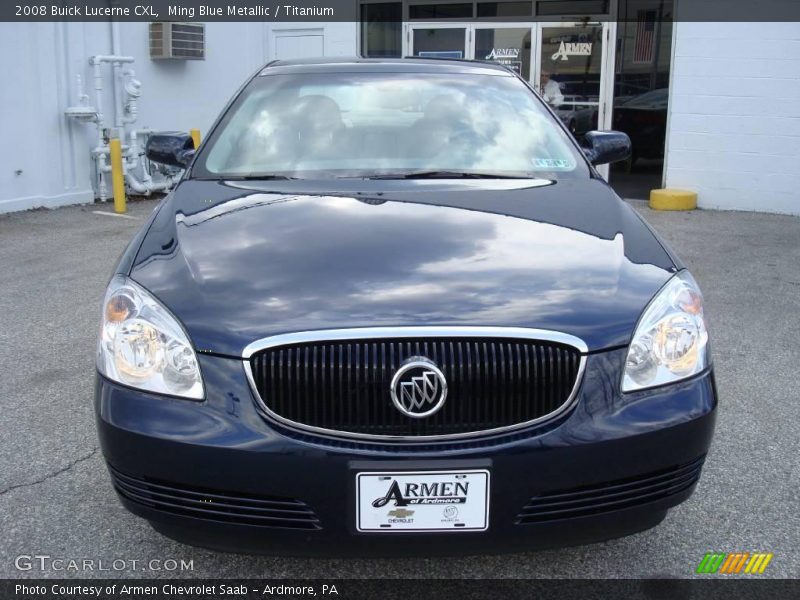 Ming Blue Metallic / Titanium 2008 Buick Lucerne CXL