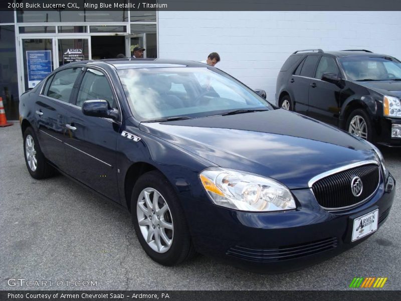 Ming Blue Metallic / Titanium 2008 Buick Lucerne CXL