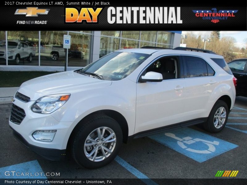Summit White / Jet Black 2017 Chevrolet Equinox LT AWD