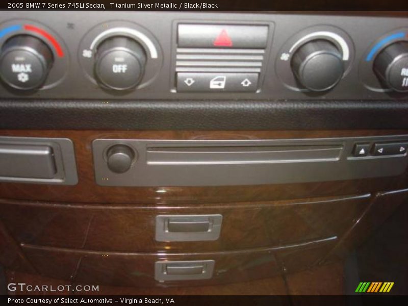 Titanium Silver Metallic / Black/Black 2005 BMW 7 Series 745Li Sedan