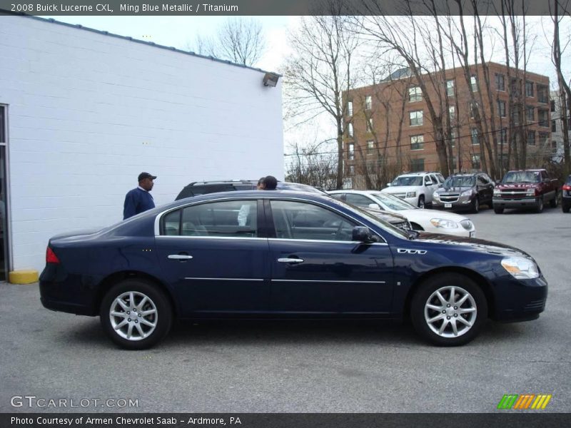 Ming Blue Metallic / Titanium 2008 Buick Lucerne CXL