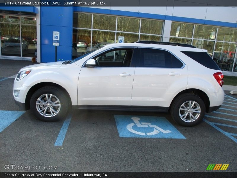 Summit White / Jet Black 2017 Chevrolet Equinox LT AWD