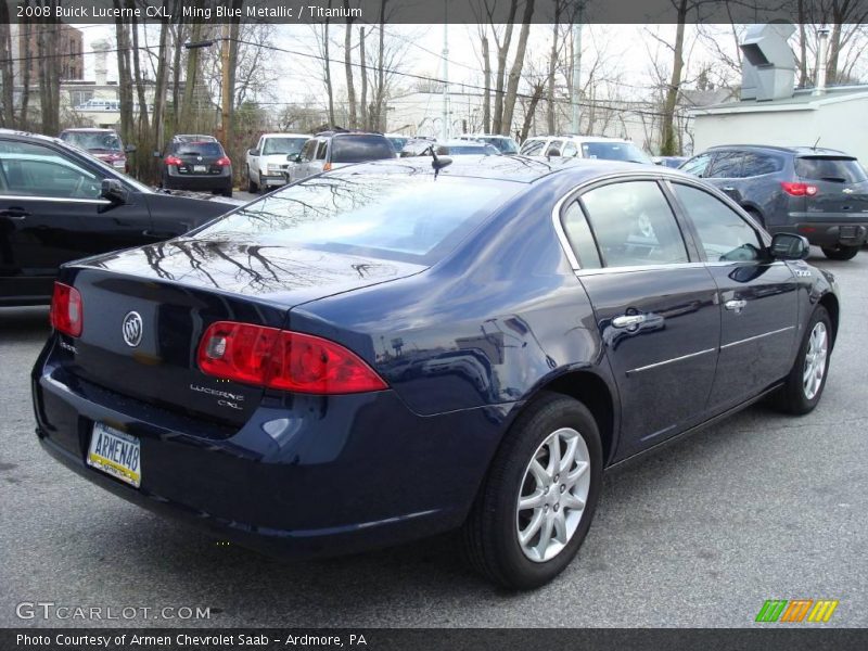 Ming Blue Metallic / Titanium 2008 Buick Lucerne CXL