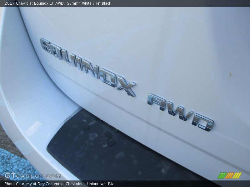 Summit White / Jet Black 2017 Chevrolet Equinox LT AWD