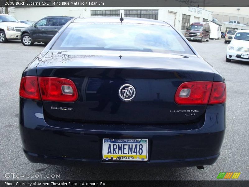 Ming Blue Metallic / Titanium 2008 Buick Lucerne CXL