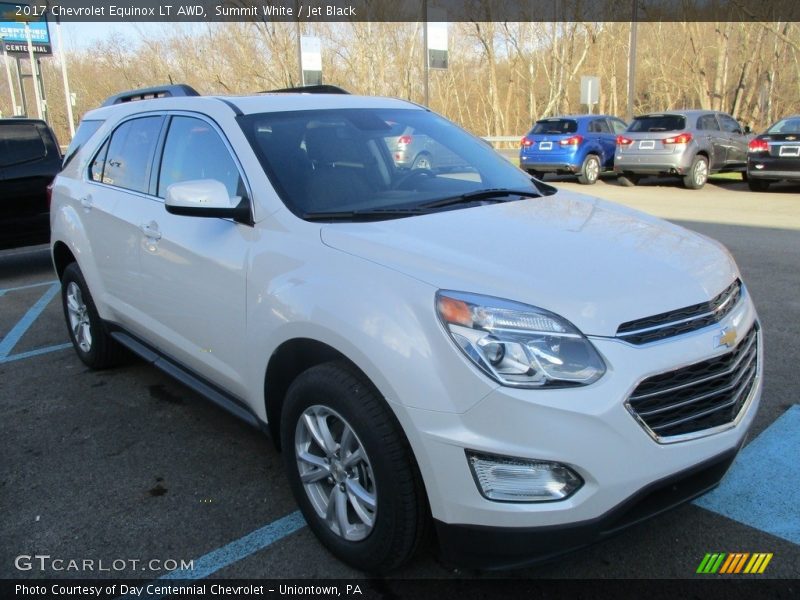 Summit White / Jet Black 2017 Chevrolet Equinox LT AWD
