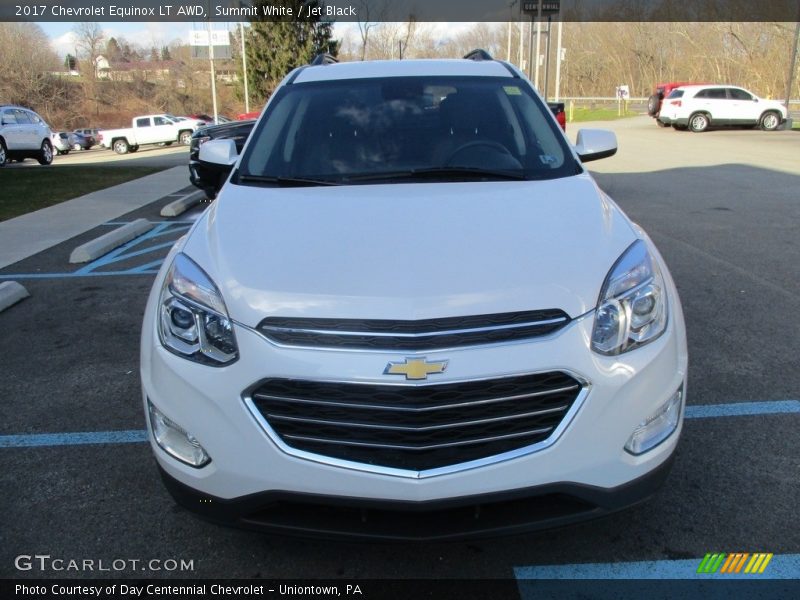 Summit White / Jet Black 2017 Chevrolet Equinox LT AWD