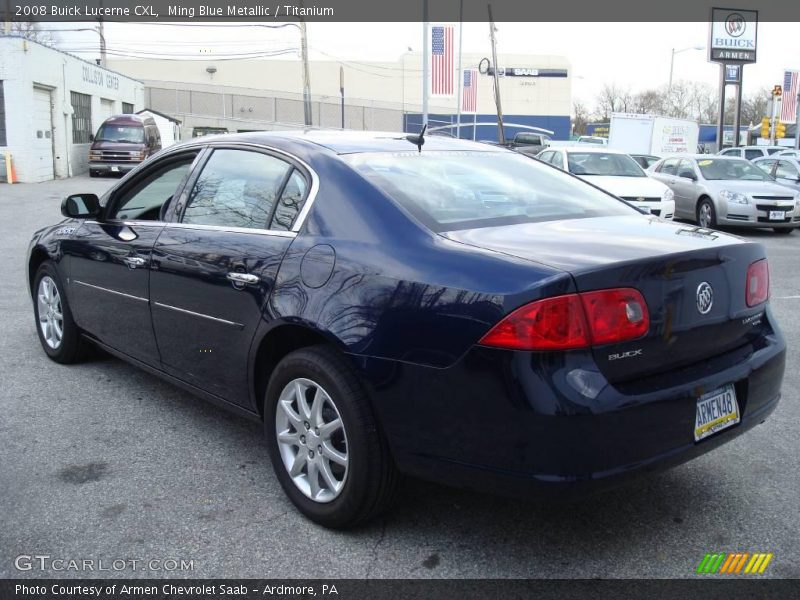 Ming Blue Metallic / Titanium 2008 Buick Lucerne CXL