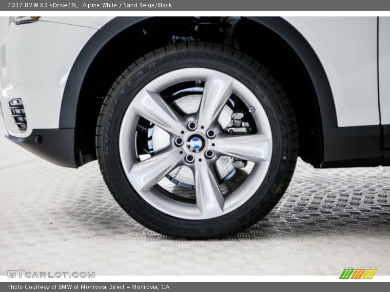 Alpine White / Sand Beige/Black 2017 BMW X3 sDrive28i