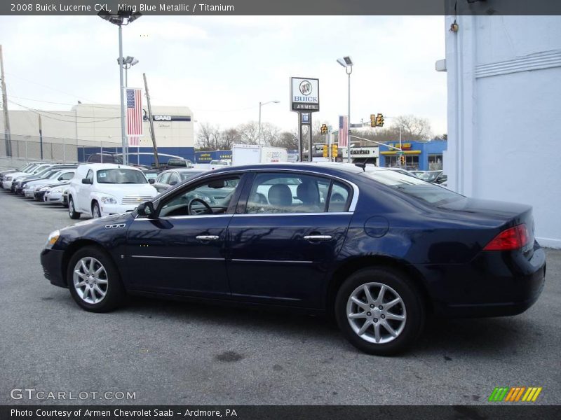 Ming Blue Metallic / Titanium 2008 Buick Lucerne CXL