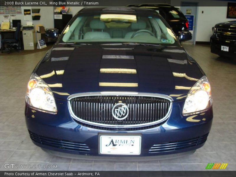 Ming Blue Metallic / Titanium 2008 Buick Lucerne CXL