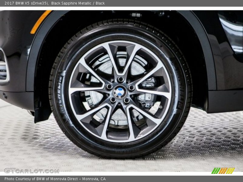 Black Sapphire Metallic / Black 2017 BMW X5 sDrive35i
