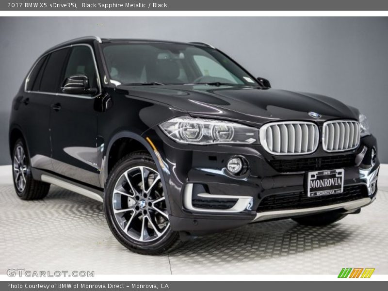 Black Sapphire Metallic / Black 2017 BMW X5 sDrive35i