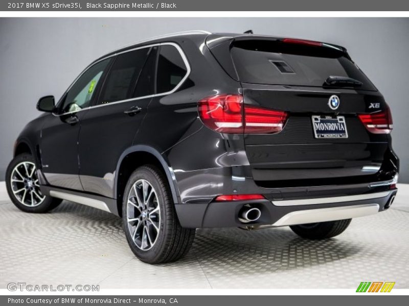 Black Sapphire Metallic / Black 2017 BMW X5 sDrive35i