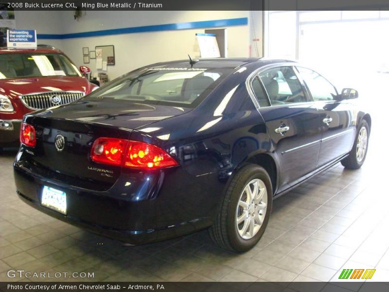 Ming Blue Metallic / Titanium 2008 Buick Lucerne CXL