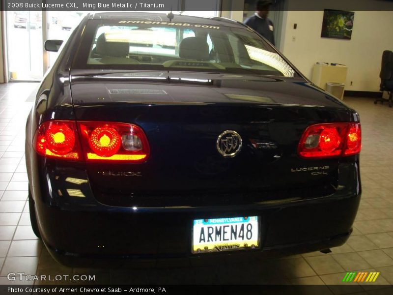 Ming Blue Metallic / Titanium 2008 Buick Lucerne CXL