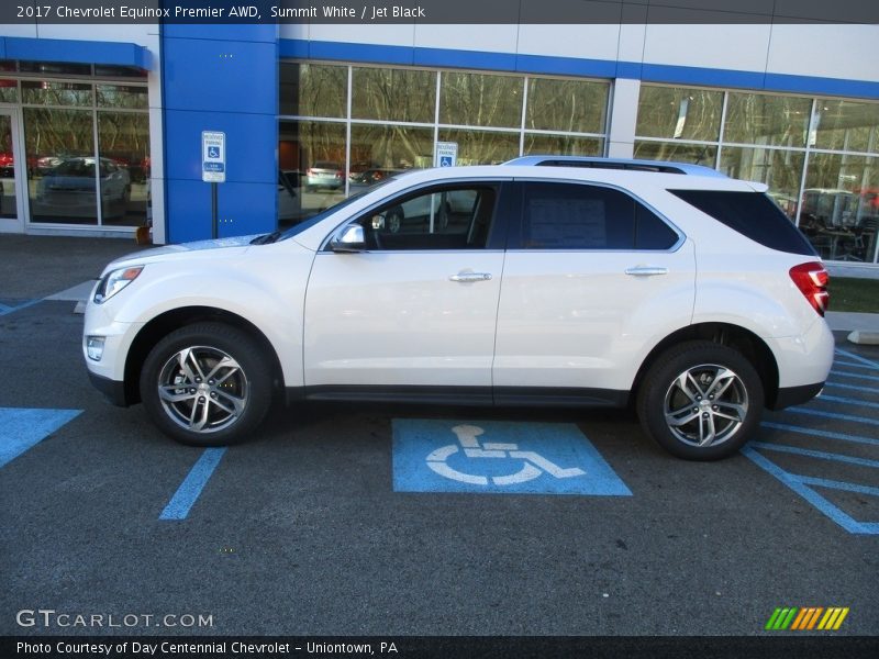 Summit White / Jet Black 2017 Chevrolet Equinox Premier AWD