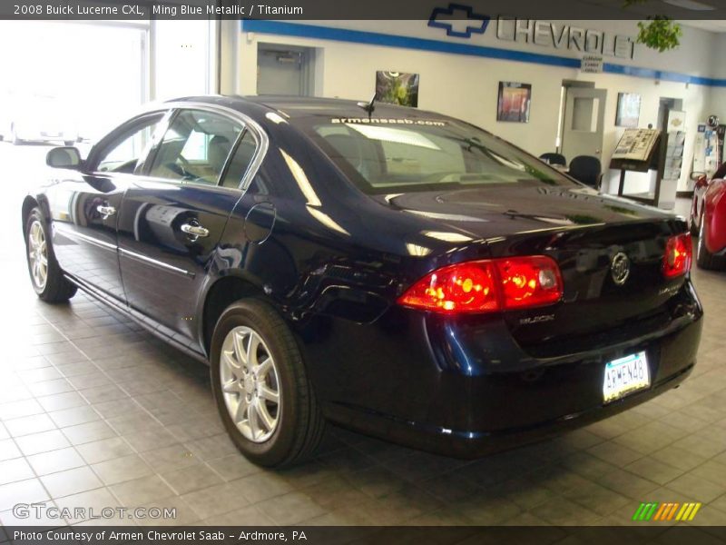 Ming Blue Metallic / Titanium 2008 Buick Lucerne CXL