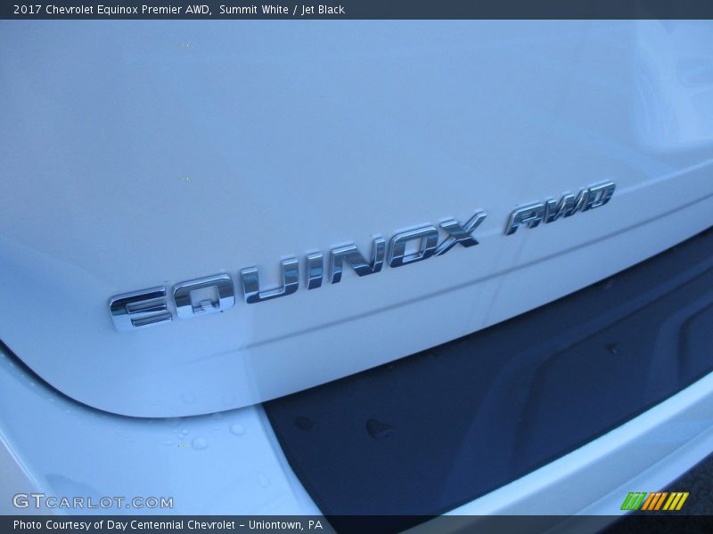 Summit White / Jet Black 2017 Chevrolet Equinox Premier AWD