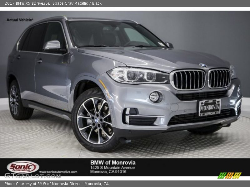 Space Gray Metallic / Black 2017 BMW X5 sDrive35i
