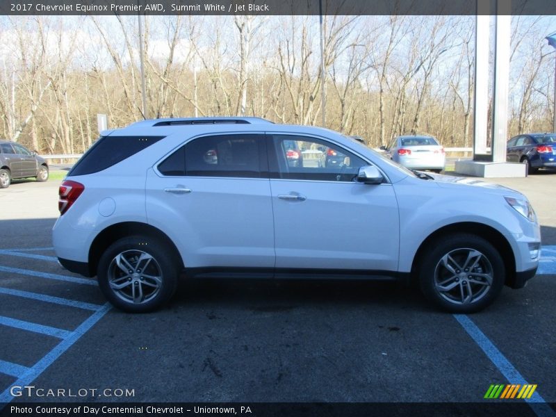 Summit White / Jet Black 2017 Chevrolet Equinox Premier AWD