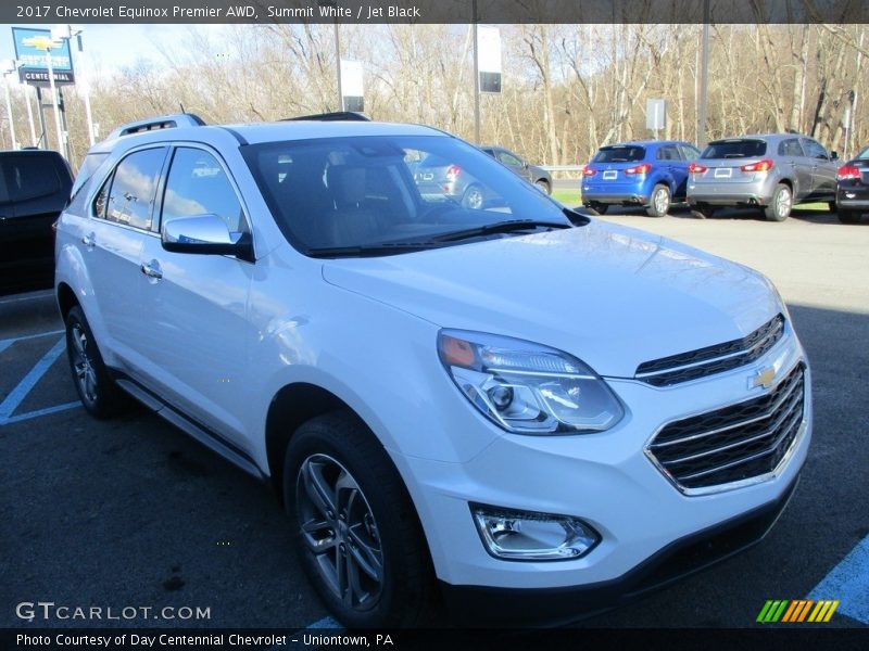 Summit White / Jet Black 2017 Chevrolet Equinox Premier AWD