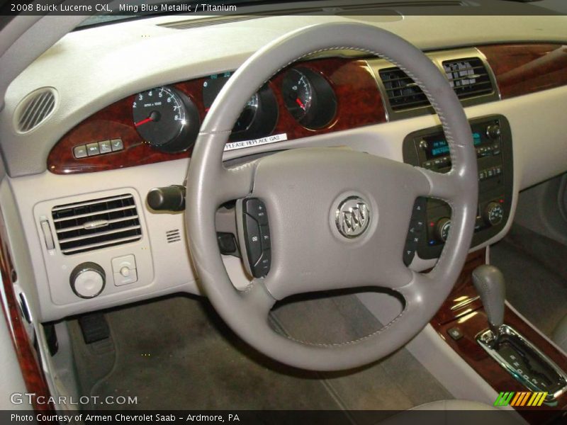 Ming Blue Metallic / Titanium 2008 Buick Lucerne CXL