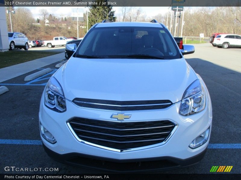 Summit White / Jet Black 2017 Chevrolet Equinox Premier AWD