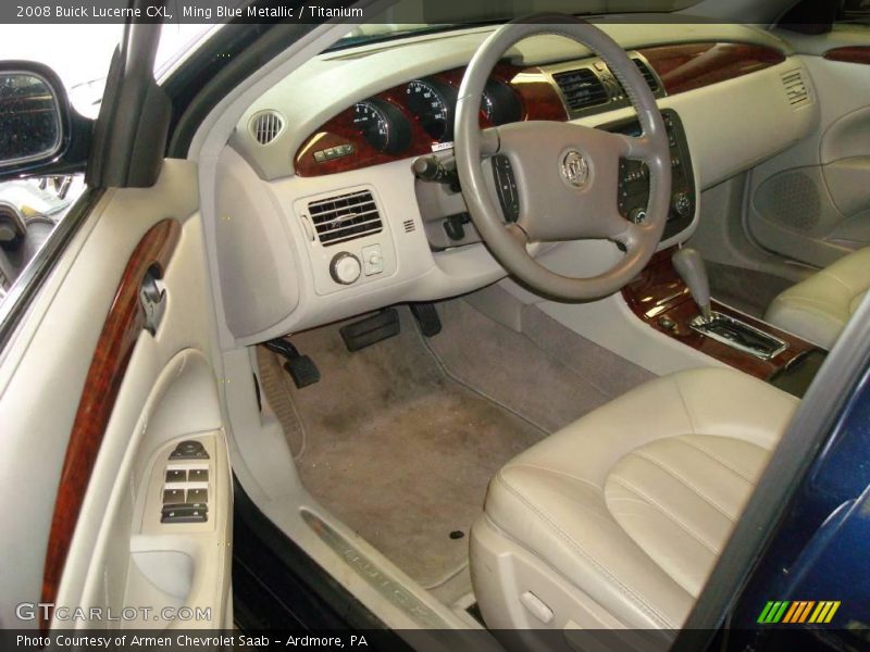 Ming Blue Metallic / Titanium 2008 Buick Lucerne CXL