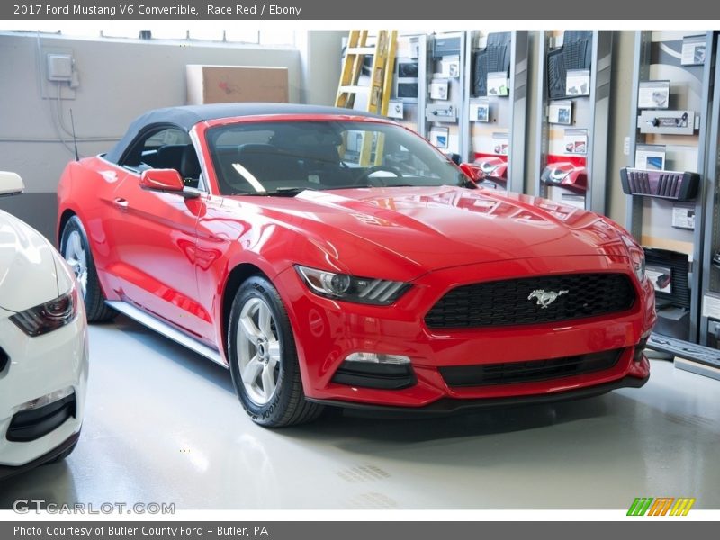 Race Red / Ebony 2017 Ford Mustang V6 Convertible