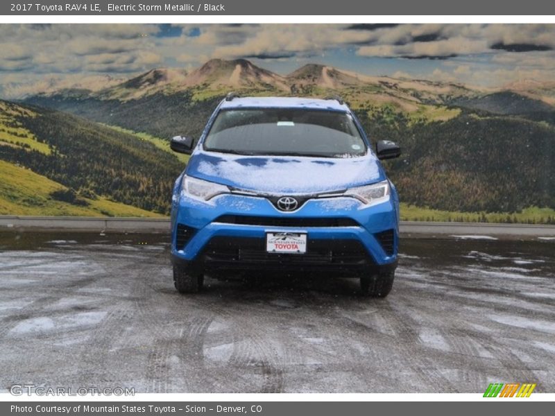 Electric Storm Metallic / Black 2017 Toyota RAV4 LE