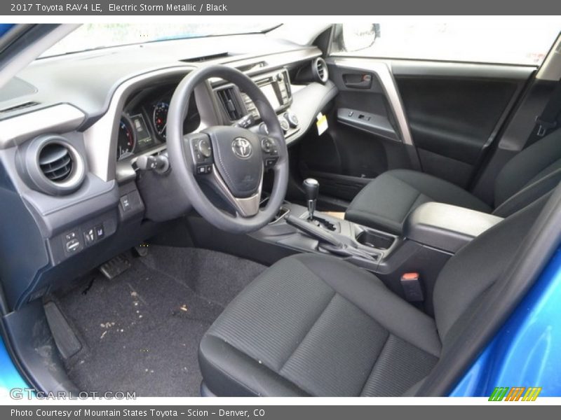 Electric Storm Metallic / Black 2017 Toyota RAV4 LE