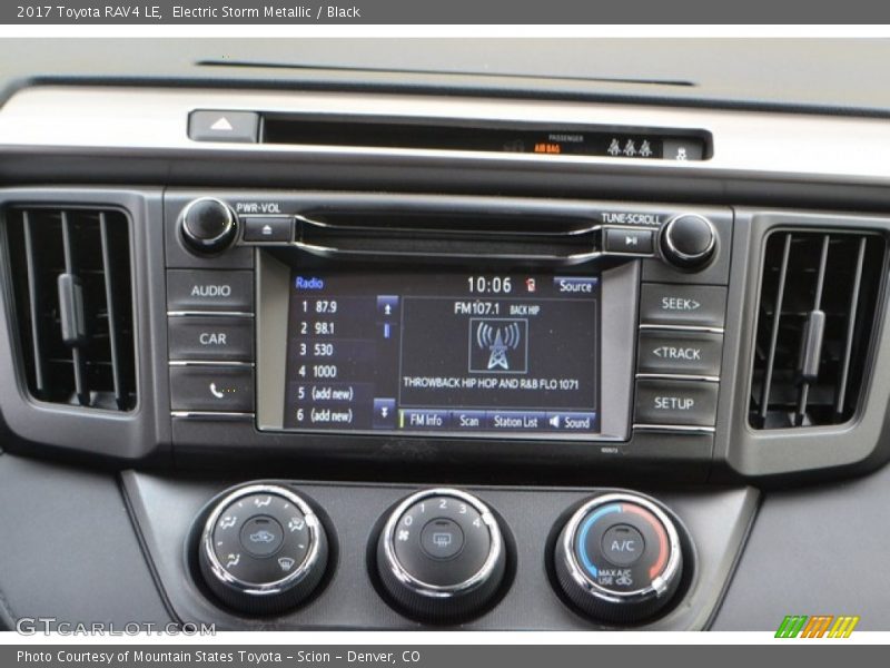 Electric Storm Metallic / Black 2017 Toyota RAV4 LE