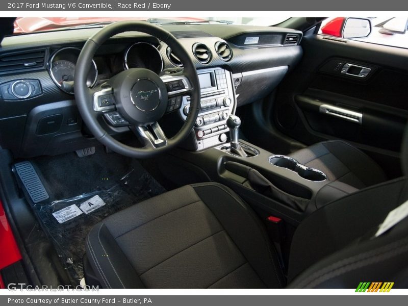 Race Red / Ebony 2017 Ford Mustang V6 Convertible