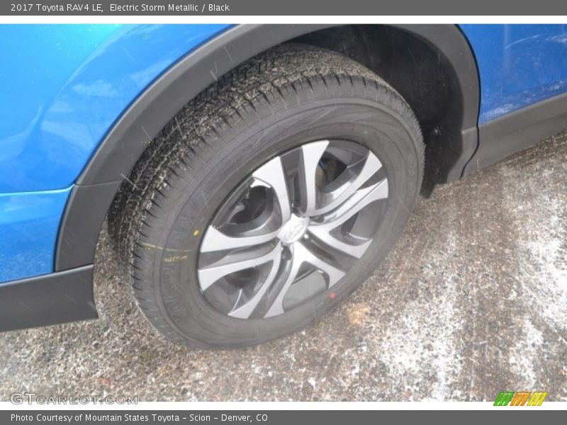 Electric Storm Metallic / Black 2017 Toyota RAV4 LE