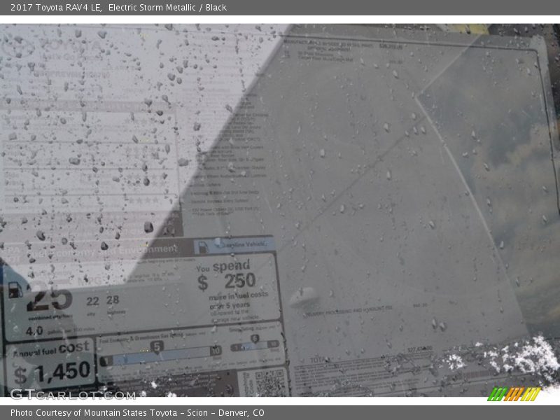Electric Storm Metallic / Black 2017 Toyota RAV4 LE