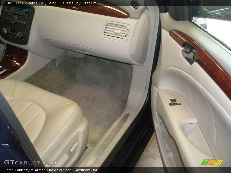 Ming Blue Metallic / Titanium 2008 Buick Lucerne CXL