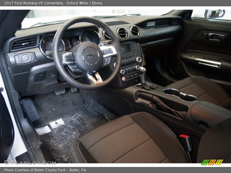 Oxford White / Ebony 2017 Ford Mustang V6 Convertible
