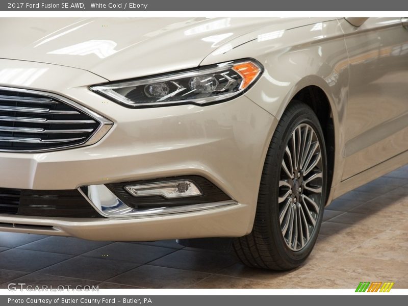 White Gold / Ebony 2017 Ford Fusion SE AWD