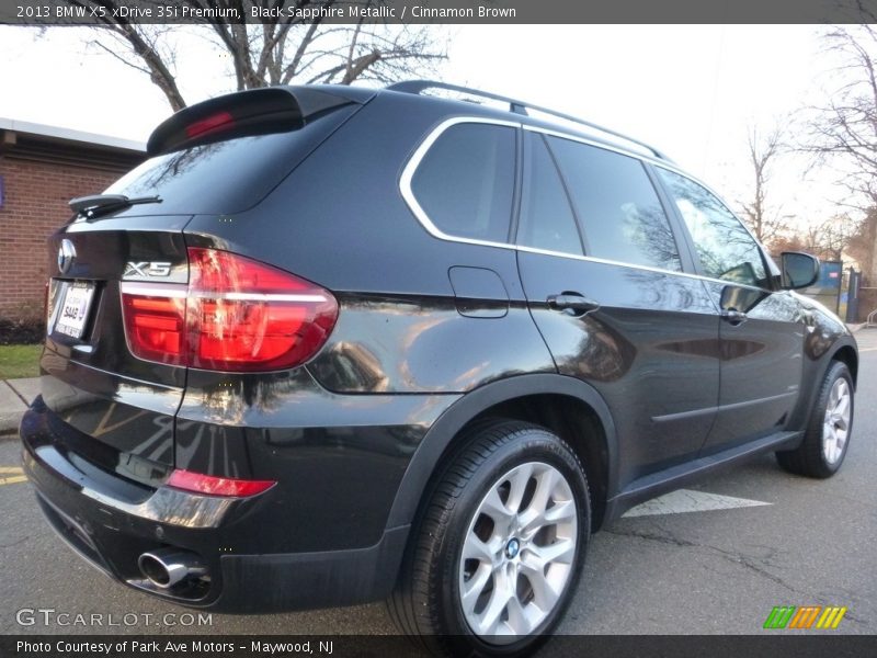 Black Sapphire Metallic / Cinnamon Brown 2013 BMW X5 xDrive 35i Premium