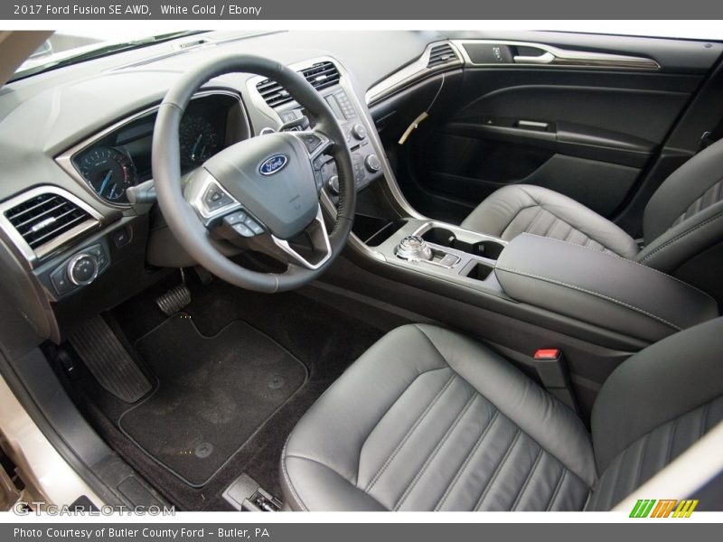White Gold / Ebony 2017 Ford Fusion SE AWD