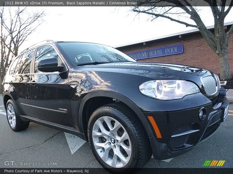 Black Sapphire Metallic / Cinnamon Brown 2013 BMW X5 xDrive 35i Premium