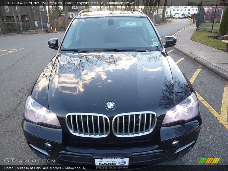 Black Sapphire Metallic / Cinnamon Brown 2013 BMW X5 xDrive 35i Premium