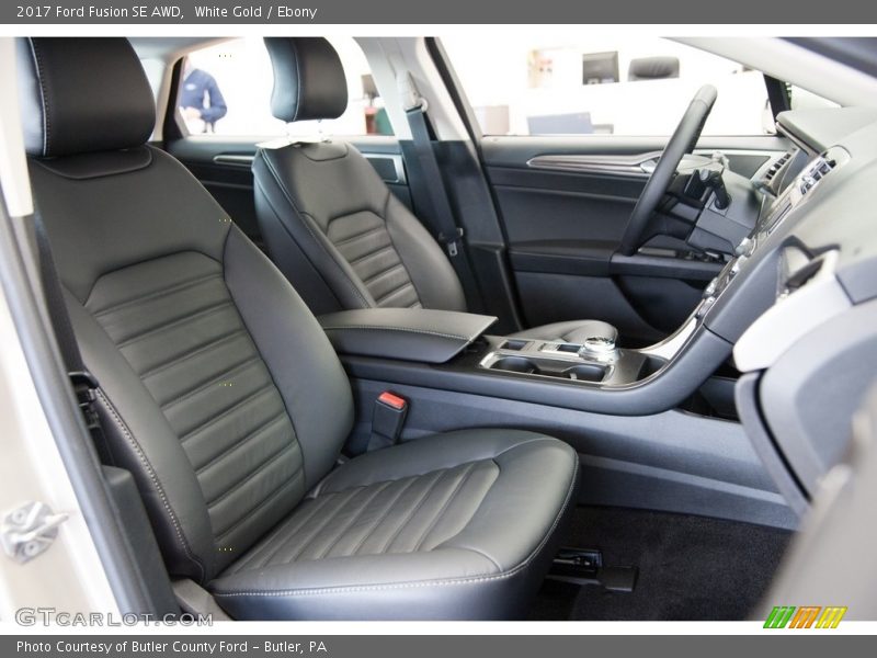 White Gold / Ebony 2017 Ford Fusion SE AWD