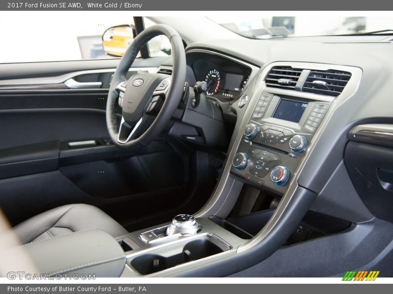 White Gold / Ebony 2017 Ford Fusion SE AWD