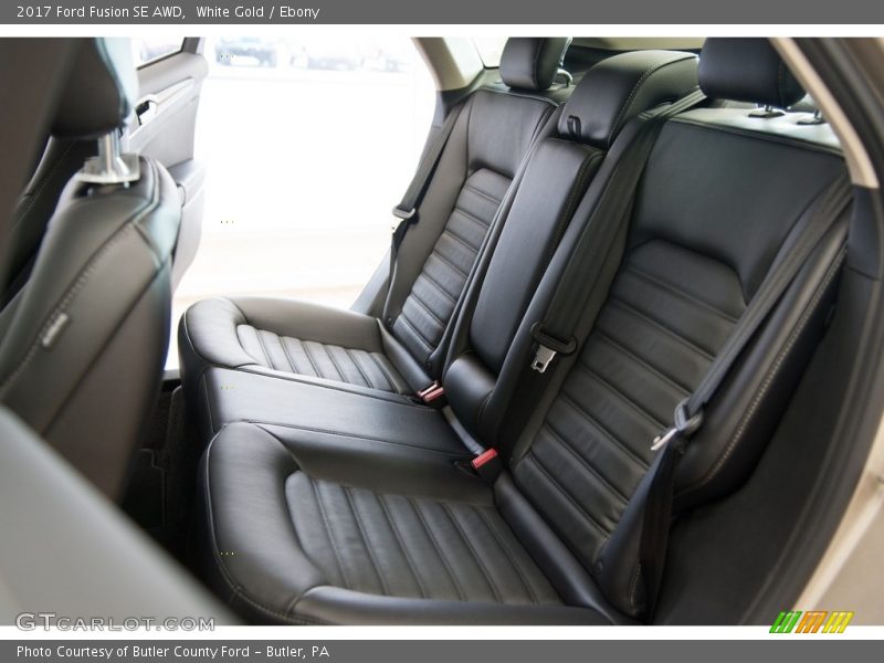 White Gold / Ebony 2017 Ford Fusion SE AWD