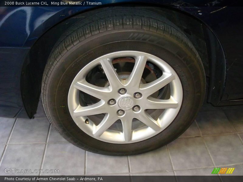Ming Blue Metallic / Titanium 2008 Buick Lucerne CXL