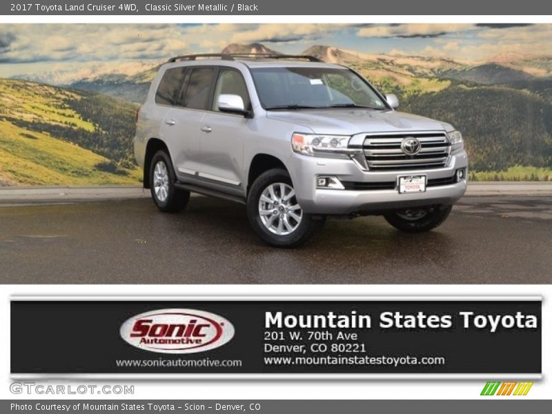 Classic Silver Metallic / Black 2017 Toyota Land Cruiser 4WD