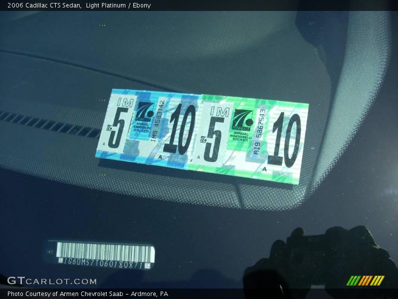 Light Platinum / Ebony 2006 Cadillac CTS Sedan