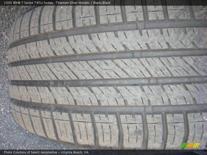 Titanium Silver Metallic / Black/Black 2005 BMW 7 Series 745Li Sedan